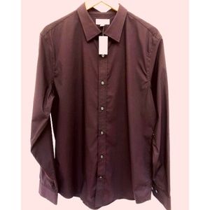 Gap Men's Button Down Shirt | Plum pattern
